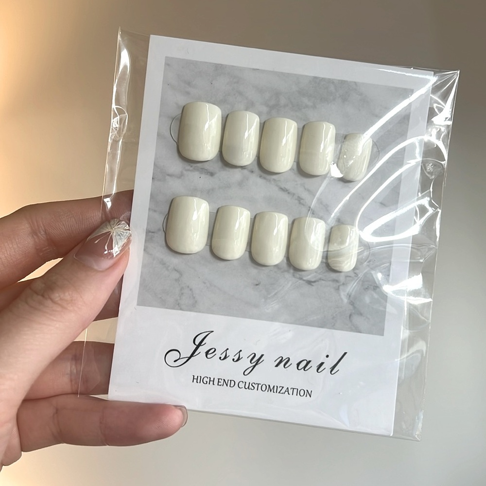 Brand new press on nails in white